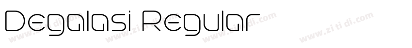 Degalasi Regular字体转换